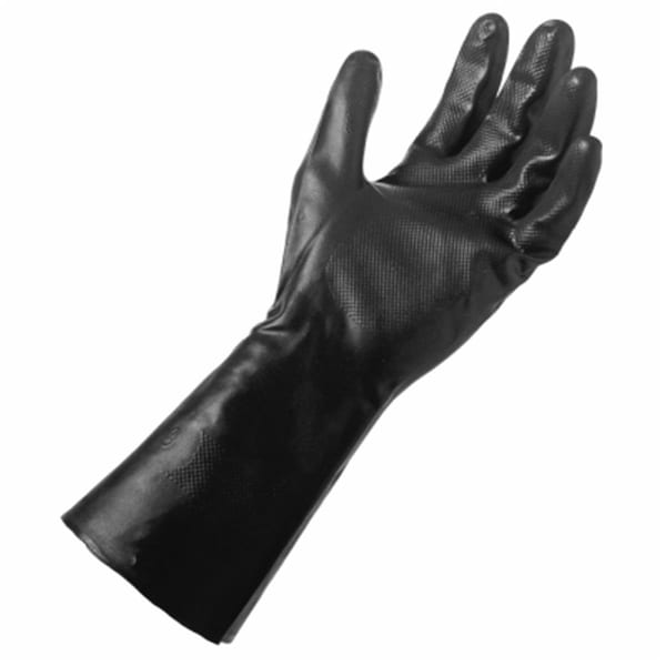 Big Time Products Mens Large Grease Monkey Black Long Cuff Neoprene Glove - 242576