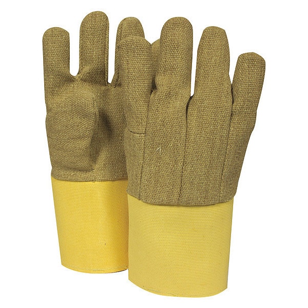 National Safety Apparel Thermal Gloves, PBI/Kevlar(R), 600 Degrees F Max Temp., Brown, Regular, 1 PR - G64PBVB07214