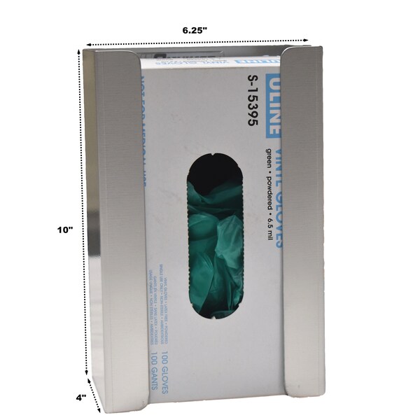 Omnimed Light Weight Aluminum Glove Box Dispenser (Holds Gloves, Masks, Wipes) - 305310