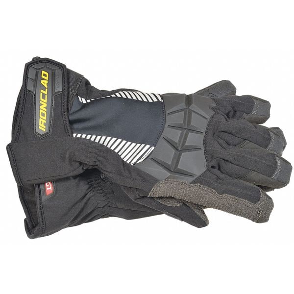 Ironclad Performance Wear Cold Protection Impact-Resistant Gloves, Synthetic Leather Palm, Insulated Lining, Black, L ( 9 ) - CCT2-04-L