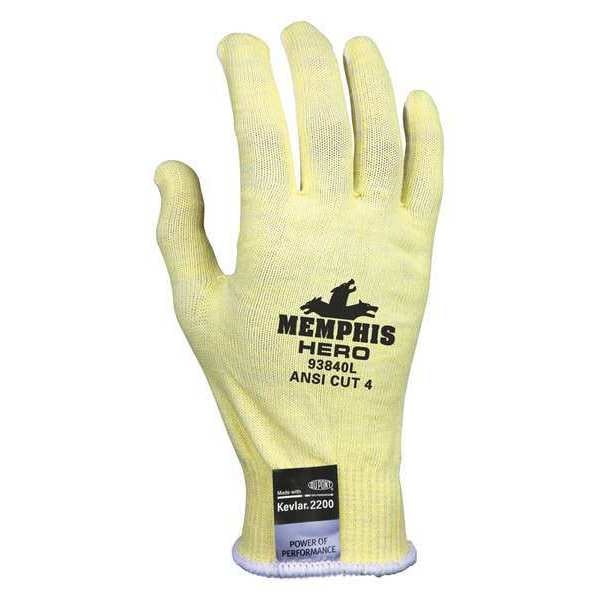 Mcr Safety Cut Resistant Gloves, Cut Level A6 , Uncoated , Uncoated , Smooth , S 1 PR - 93840S