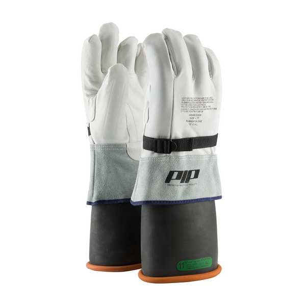 Pip Top Grain Goatskin Protector, Gauntlet Cuff, Straight Thumb, 11, 1 PR - 148-7000/11