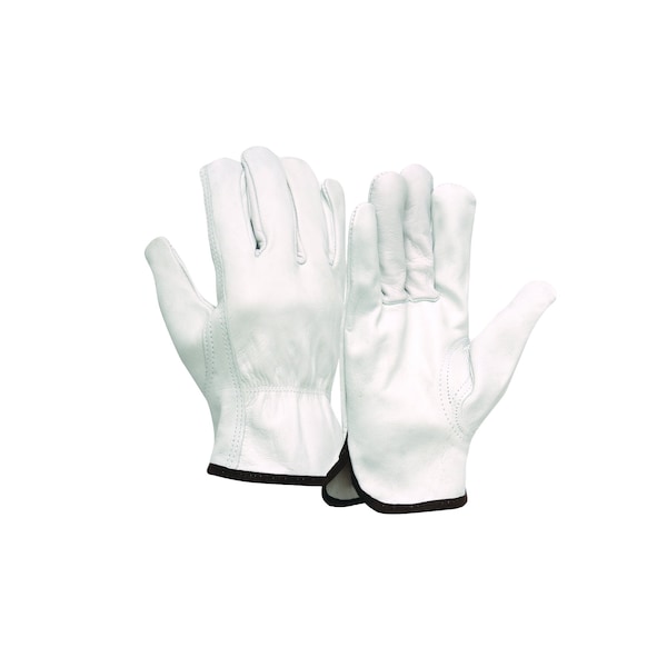Pyramex Leather Drivers Gloves, Grain Goatskin, Slip-On, Keystone Thumb, XL 1 PR - GL3001KXL