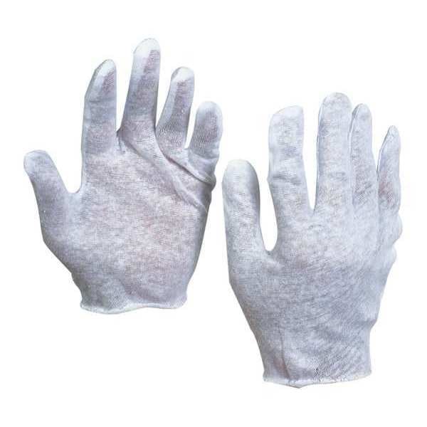 Partners Brand Cotton Inspection Gloves, 2.5 oz., Small, Wht, PK12pairs - GLV1013S