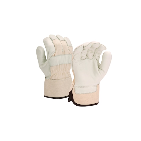 Pyramex Premium Cowhide Leather Palm with Safety Cuff, Size L - GL1003WL