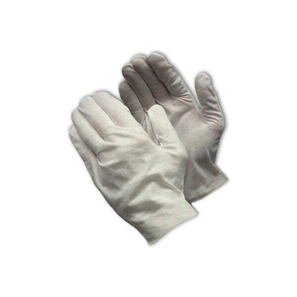 Pip PIP 97-521 CleanTeam 10.5" Medium Weight Inspect Gloves, Cotton Lisle, Unhemmed, Men's - 97-521