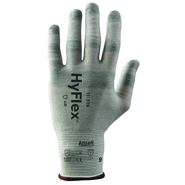 Ansell Cut-Resistant Gloves, Cut Level A2 , Uncoated , Uncoated , Smooth , M 1 PR - 11-318