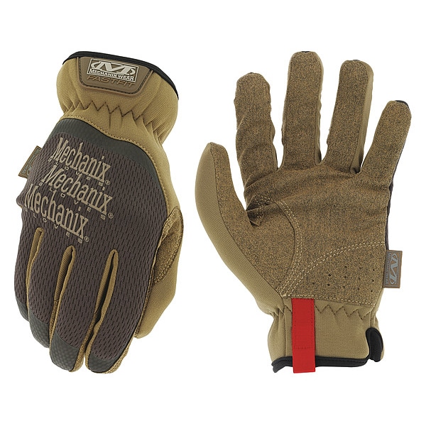 Mechanix Wear FastFit(R) Mechanics Gloves, Synthetic Leather Palm, TrekDryÂ® Back, 11, Brown - MFF-07-011