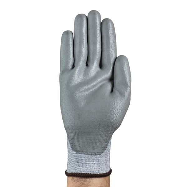Ansell Cut-Resistant Coated Gloves, Cut Level A2 , Dipped , Polyurethane , Sandy , L 1 PR - 11-727