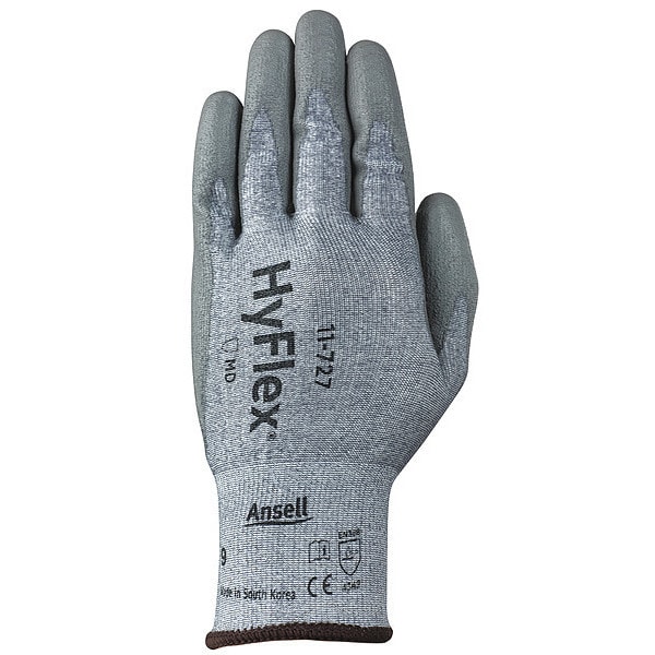 Ansell Cut-Resistant Coated Gloves, Cut Level A2 , Dipped , Polyurethane , Sandy , L 1 PR - 11-727