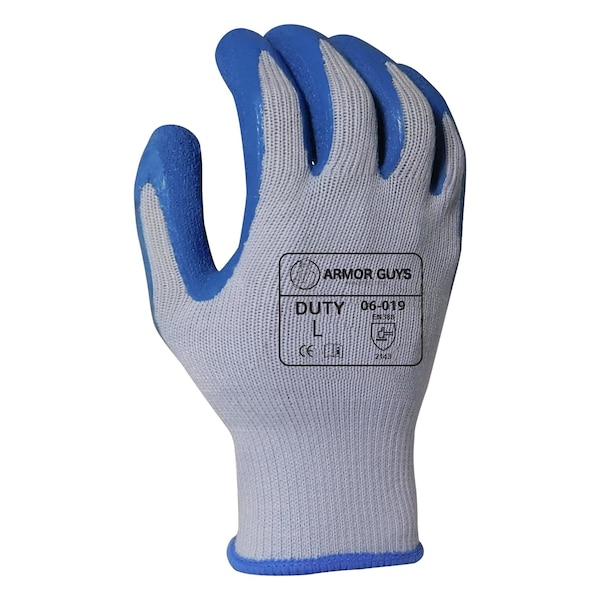 Armor Guys Coated Gloves, Duty, Gray, L 12 PK - 06-019-L