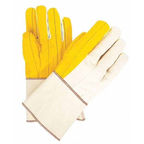 Mcr Safety Golden Chore Quilt Palm Reg Wght, L, PK12 - 8516G