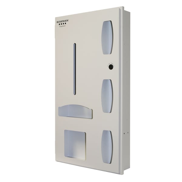 Bowman Dispensers Semi-Recessed PPE Dispensing System - Space Saver - RE501-0012