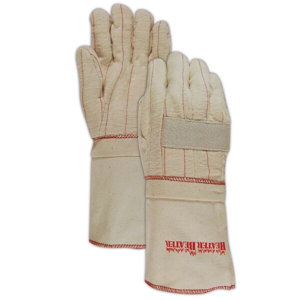 Magid Heater Beater 24 oz Cotton Canvas Hot Mill Gloves, 12PK - 3977KTNEG