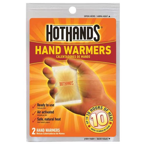 Hothands Hand Warmers, Disposable, Air Activated, Up to 10 Hours, Hands/Gloves/Pockets, 2 Pack - HH2