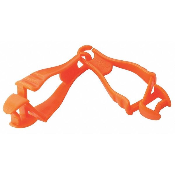 Ergodyne Glove Clip Holder, Dual Clips, Squids 3400 Series, Holds Gloves & Gear, Orange - 3400