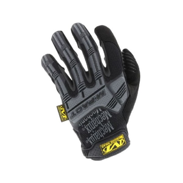 Mechanix Wear M-Pact Impact Resistant Work Gloves, Vibration Absorption, TPR, Black/Gray, XL, 1 Pair - MPT-58-011