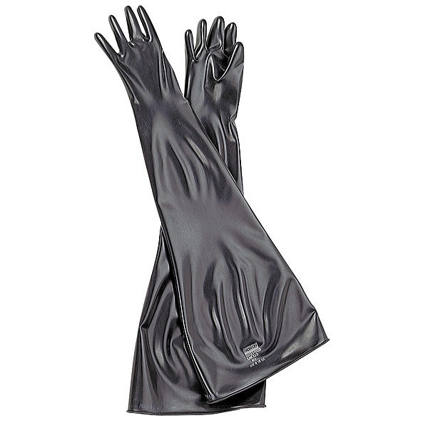 Honeywell North Seamless Dry Box Gloves, Butyl, 32" L, 15 mil, Black, 1 PR - 8B1532/9Q