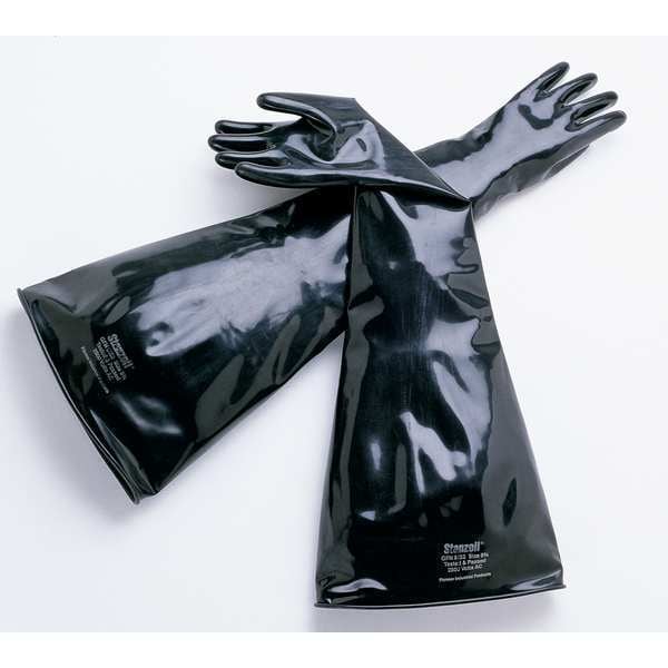 Honeywell North Seamless Dry Box Gloves, Butyl, 32" L, 15 mil, Black, 1 PR - 8B1532/9Q