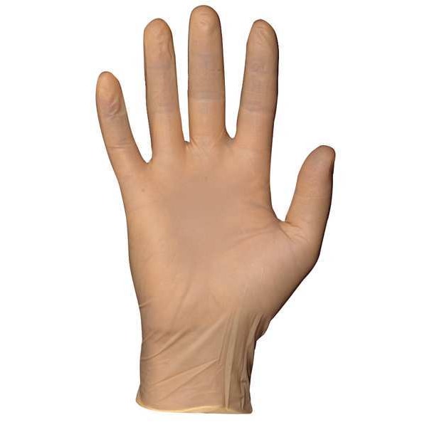 Ansell DGP-350, Disposable Gloves, 5.1 mil Palm, Latex, Powder-Free, L (9), 100 PK, Beige - DGP-350-L
