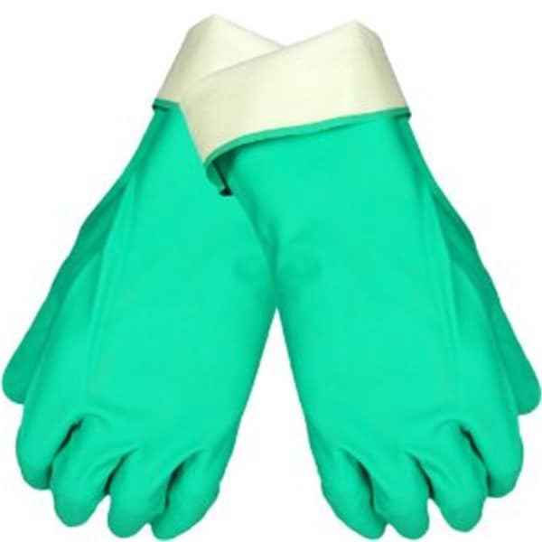 Best Glove BestA Glove Extra Large Nitrile 15 Mil Green Flock-Lined Glove - 845-730-10