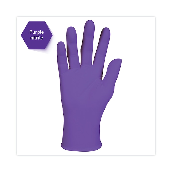 Kimberly-Clark Professional Purple Nitrile, Disposable Gloves, 6 mil Palm, Nitrile, Powder-Free, XL, 90 PK, Purple - 55084