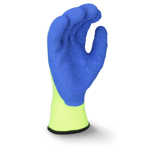 Radians Hi-Vis Cold Protection Cut-Resistant Coated Gloves, Acrylic/Polyester Lining, Hi-Vis Yellow, L - RWG27L