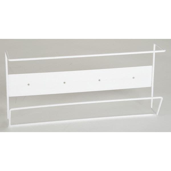 Zoro Select Glove Box Dispenser, Enamel-Coated Steel Wire, Holds (3) Boxes , White , 8"H x 16"W x 4"D - 6GKY2