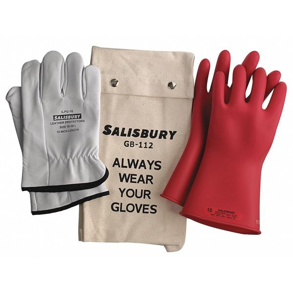 Salisbury Electrical Glove Kit, Class 00, Sz 10, PR - GK0014R/10