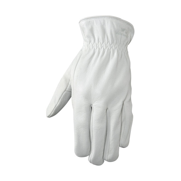 Wells Lamont Wells Lamont M Goatskin Leather Driver Pearl Gray Gloves - 1720M