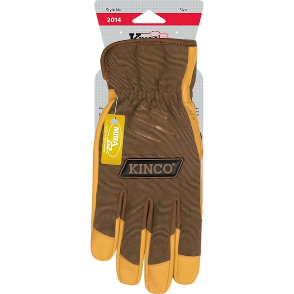 Kinco Kinco Men's Indoor/Outdoor Work Gloves Brown M 1 pair - 2014-M