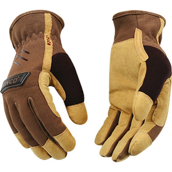 Kinco Kinco Men's Indoor/Outdoor Work Gloves Brown M 1 pair - 2014-M