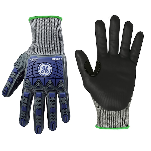 Ge 18 Ga Foam Nitrile Tpr Impact A5 Glove S - GG244SC