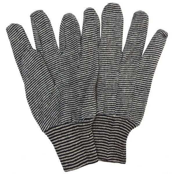 Condor Knit Gloves, Cotton, None Uncoated, Salt/Pepper, 1 PR - 48UR58