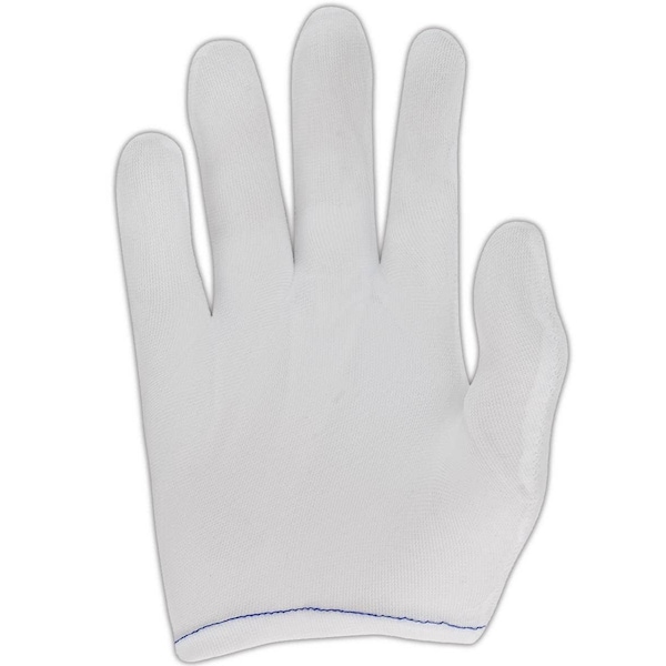 Magid Cleanroom Gloves, Nylon, 6.5in L, White, XS, 12 PK - 4311-S