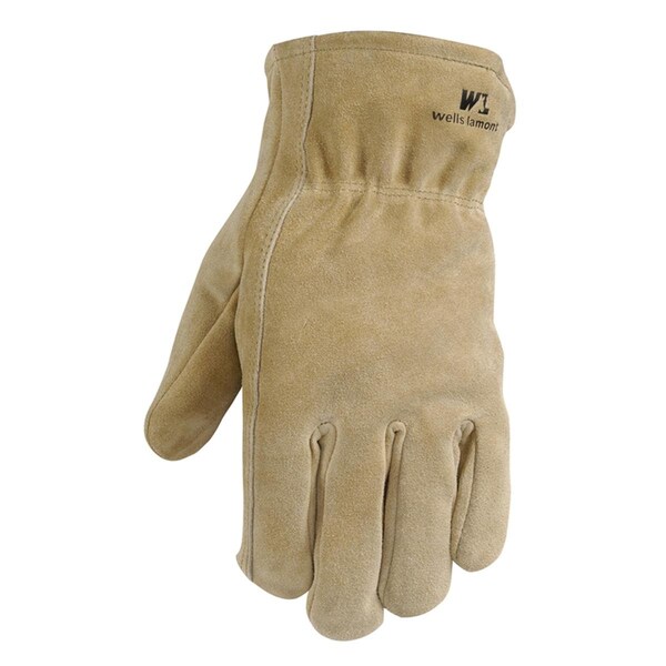 Wells Lamont Suede Cowhide Heavy Duty Gloves - Brown; Large - 7314164