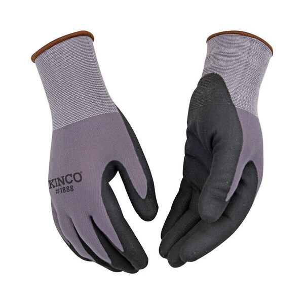Kinco Kinco Men's Indoor/Outdoor Palm Gloves Black/Gray XL 1 pair - 1888-XL