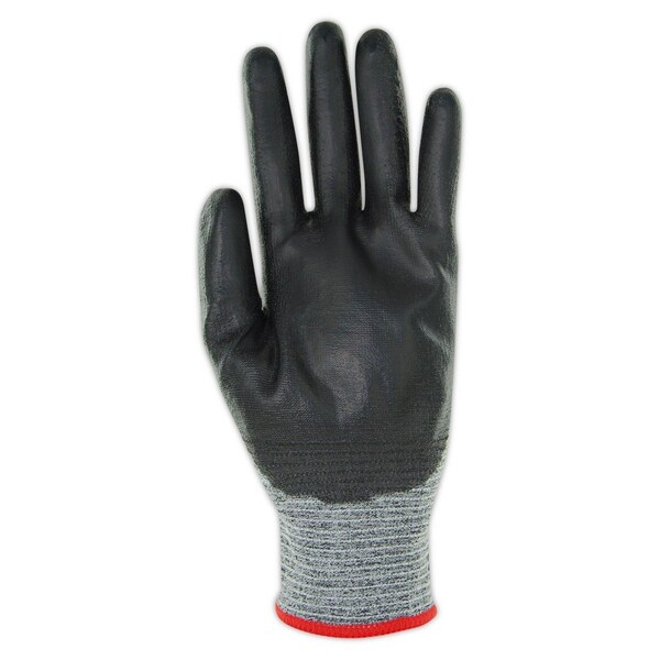 Magid Coated Gloves, Polyurethane, 4 Abrasion Level, Salt & Pepper, 1 PR - GPD580-10