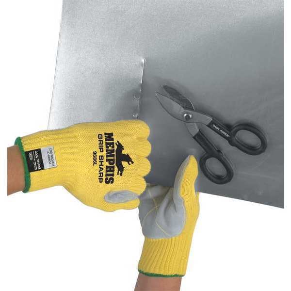 Mcr Safety Cold Protection Cut-Resistant Gloves, Latex Palm, Cotton/Polyester/Acrylic Lining, Gray, XL ( 10 ) - 9690XL