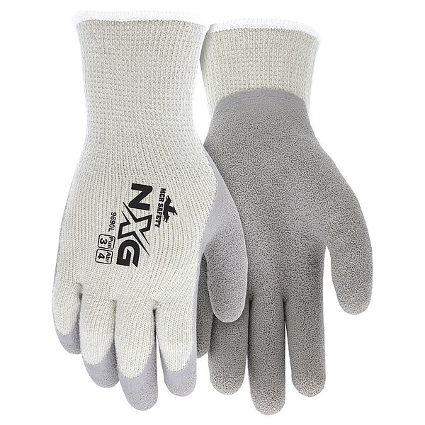 Mcr Safety Cold Protection Cut-Resistant Gloves, Latex Palm, Cotton/Polyester/Acrylic Lining, Gray, XL ( 10 ) - 9690XL