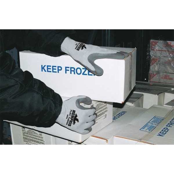 Mcr Safety Cold Protection Cut-Resistant Gloves, Latex Palm, Cotton/Polyester/Acrylic Lining, Gray, XL ( 10 ) - 9690XL