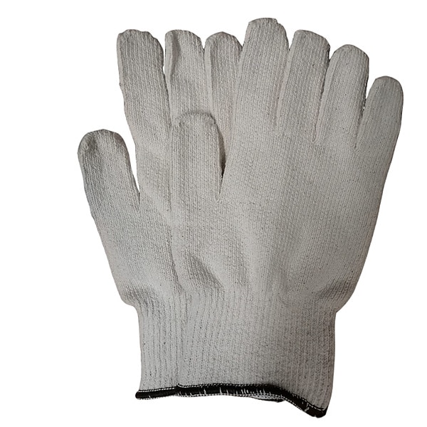 Condor Condor Heat Resistant Gloves, Polyester/cotton, 250  Degrees F Max Temp., Knit Cuff White, L ( 9 ) - 2AP49