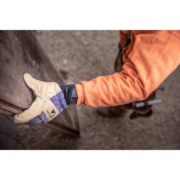 Wells Lamont Wells Lamont Men's Outdoor Cold Weather Work Gloves Blue/Tan L 1 pk - 5127L