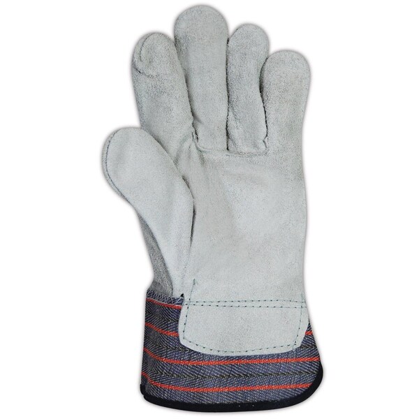 Magid Leather Palm Gloves, Wing Thumb, Pearl, 12 PK - TB725E