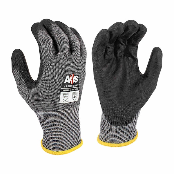 Radians Cut Resistant Coated Gloves, A4 Cut Level, Polyurethane, L,  - RWG560TL