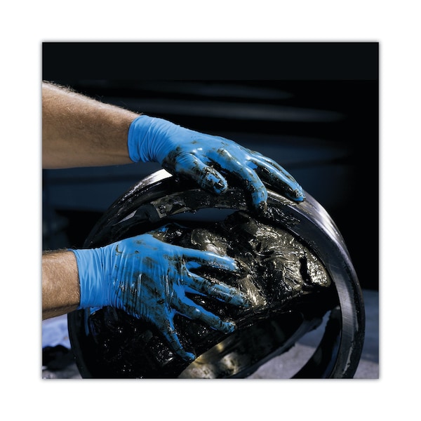 Kleenguard G10, Disposable Gloves, 6 mil Palm, Nitrile, Powder-Free, L, 100 PK, Blue - 54423
