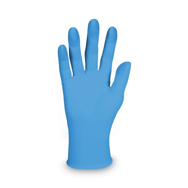 Kleenguard G10, Disposable Gloves, 6 mil Palm, Nitrile, Powder-Free, L, 100 PK, Blue - 54423