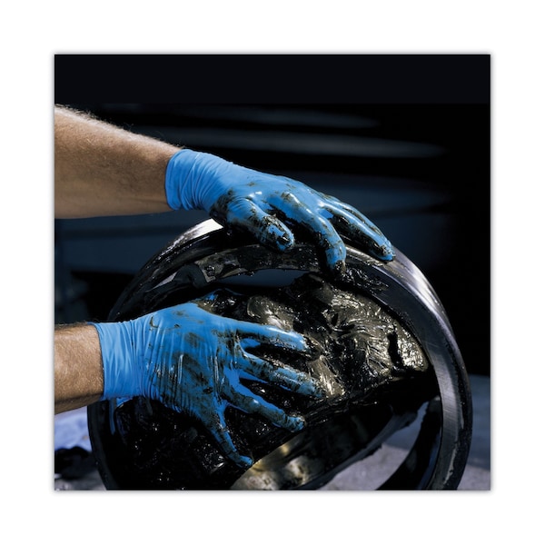 Kleenguard G10, Disposable Gloves, 6 mil Palm, Nitrile, Powder-Free, L, 100 PK, Blue - 54423
