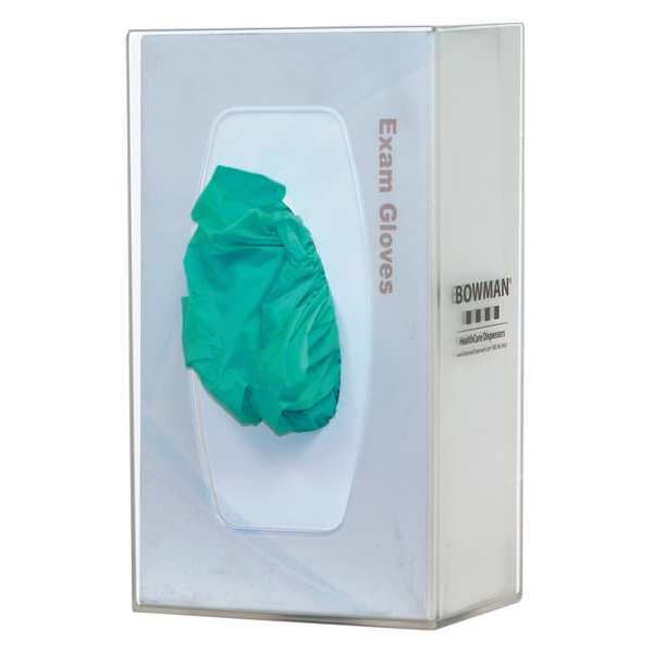 Bowman Dispensers Glove Box Dispenser, Polycarbonate Plastic, Holds (1) Box , Clear - GL100-1214