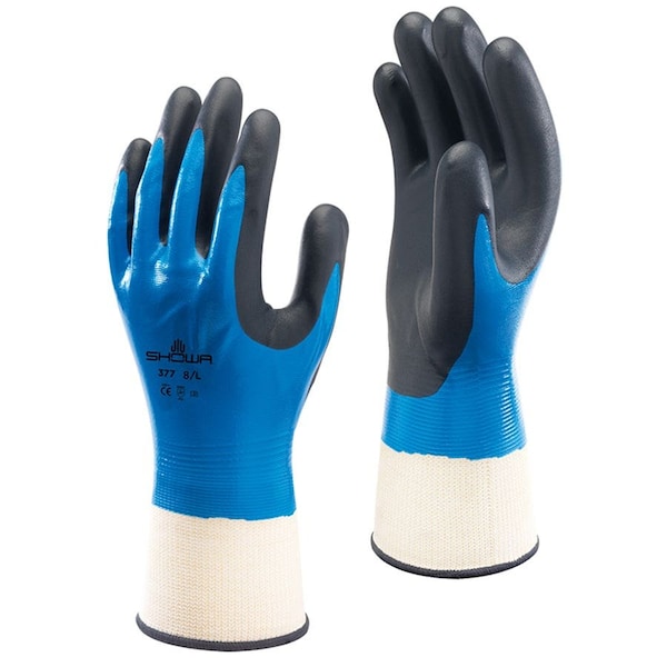 Showa Showa® 377 Foam Nitrile Fully Coated Gloves, 8 - 377-08